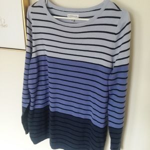 Color Block Striped Sweater